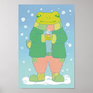 Poster Petite Grenouille Confortable