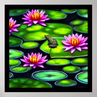 Petite grenouille sur Lily Pad