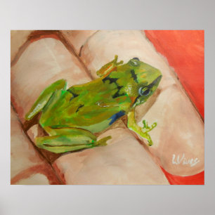 Poster Petite grenouille tropicale