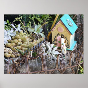 Poster Petite maison Gnome dans les bois