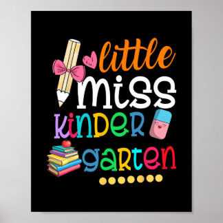 Poster Petite Melle Maternelle Pour Enfants Filles Retour