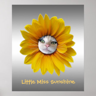 Poster Petite Miss Sunshine Chat souriant