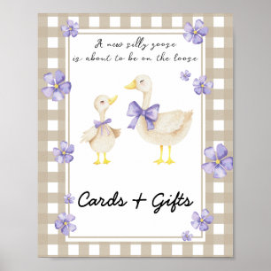 Poster Petite oie - cartes et cadeaux baby shower