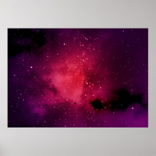 Poster Petite partie d'un champ d'étoiles infini de l'esp