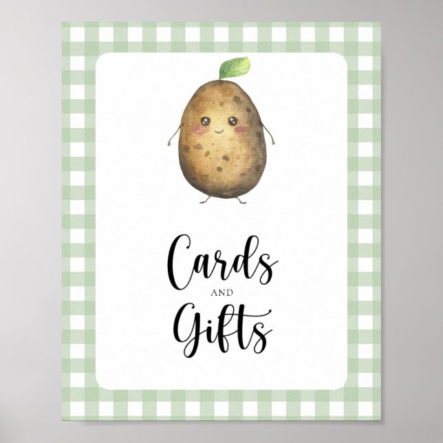 Poster Petite pomme de terre - cartes et cadeaux baby sho (Devant)