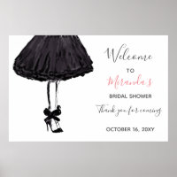 Petite robe noire haute talons Bachelorette Party