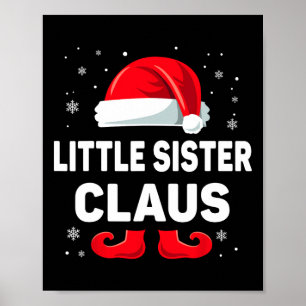 Poster Petite Soeur Claus Noël Correspondant Famille Grou