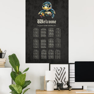 Poster Petite tortue de mer à explorer avec son ami.