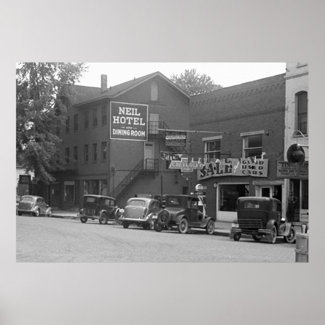 Poster Petite ville de l'Ohio, années 30 (Devant)