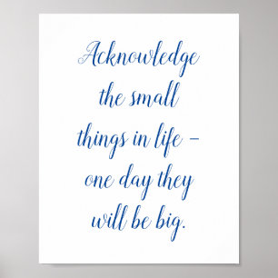 Poster Petites choses dans la vie