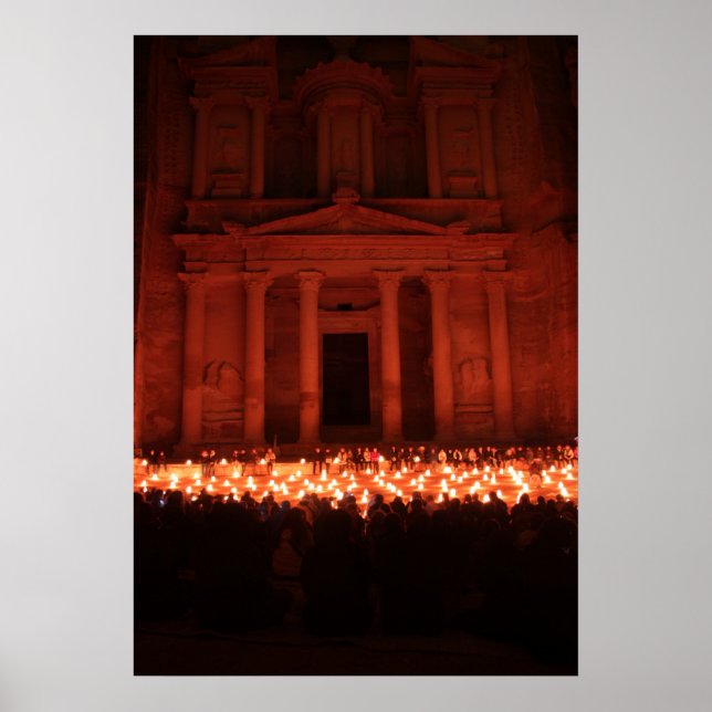 Poster Petra by Night (Devant)