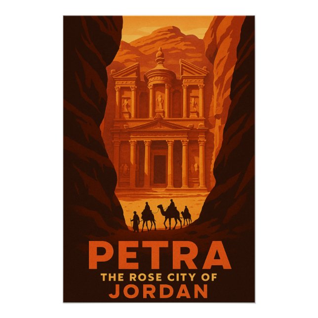 Poster Petra - La ville Rose de Jordanie (Devant)