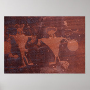 Poster Petroglyph en Moab, Utah