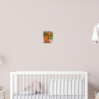 Poster Pétunias coraux dans un pot