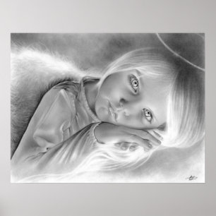 Poster Peu d'affiche de l'ange du ciel