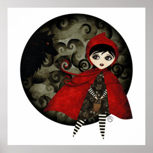 Poster peu de copie rouge tba de toile de capuccine