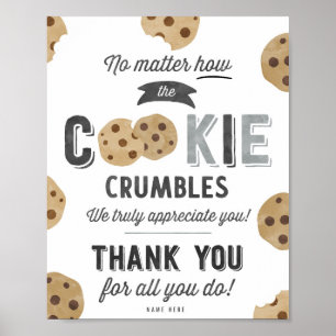 Poster Peu importe comment le cookie s'effondre Signe