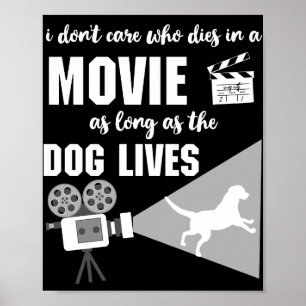Poster Peu m'importe qui meurt dans un film Le chien vit