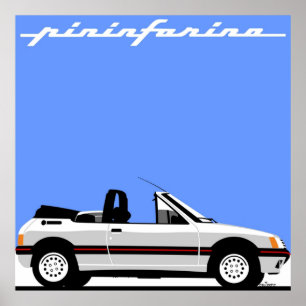 Poster Peugeot 205 CTI