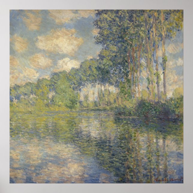 Poster Peupliers au bord de l'Epte - Monet (Devant)
