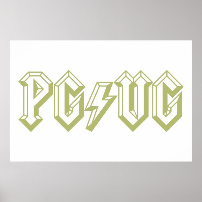 Poster PG/VG vert (Devant)