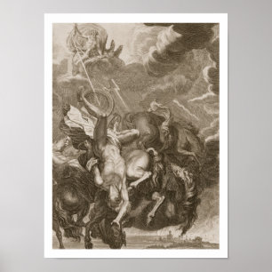 Poster Phaeton décroché par Thunderbolt de Jupiter, 1731