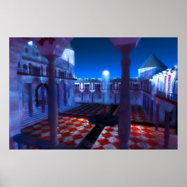 Poster Phantastes : Cour du Palais Imprimer (Devant)