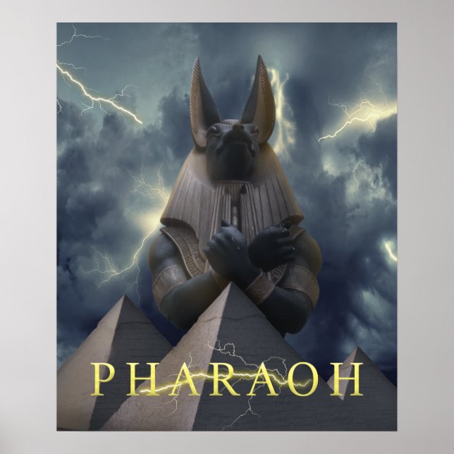 Poster Pharaon | Pyramides | Thon d'or | ART NUMÉRIQUE (Devant)
