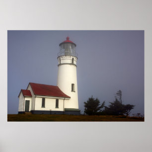 Poster Phare, Cape Blanco, Parc d'État de Cape Blanco