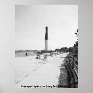 Poster Phare de Barnegat, Long Beach Island