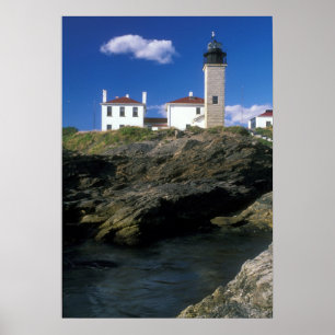 Poster Phare de Beavertail Jamestown Rhode Island