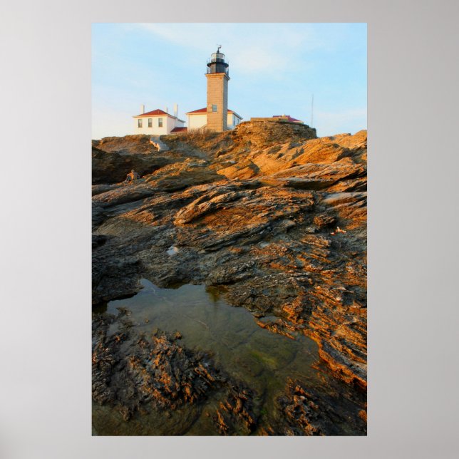 Poster Phare de Beavertail Jamestown Rhode Island (Devant)