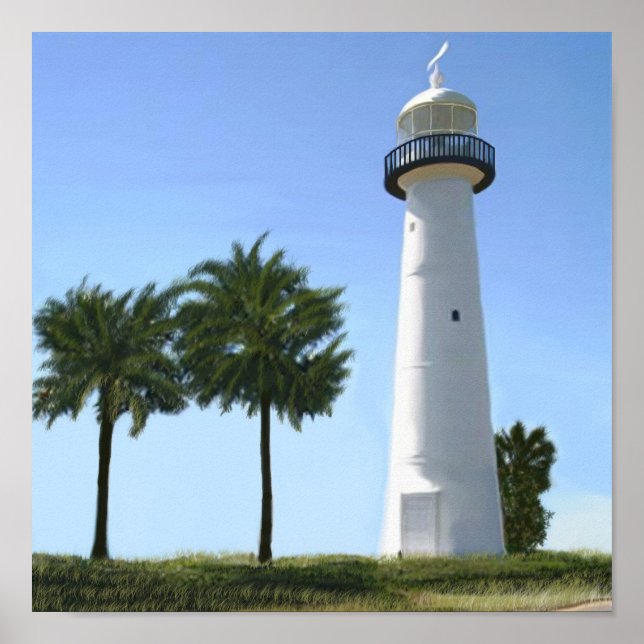 Poster phare de biloxi (Devant)