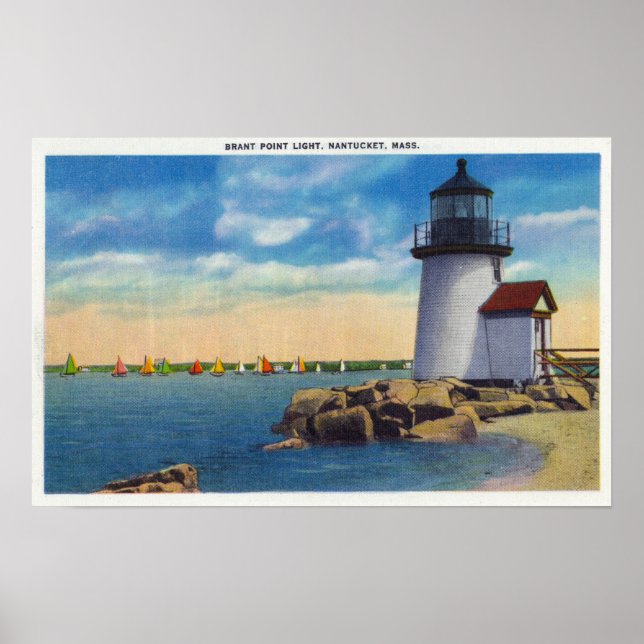 Poster Phare de Brant Point (Devant)
