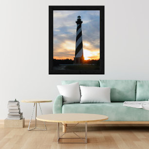 Poster Phare de Cape Hatteras au coucher du soleil