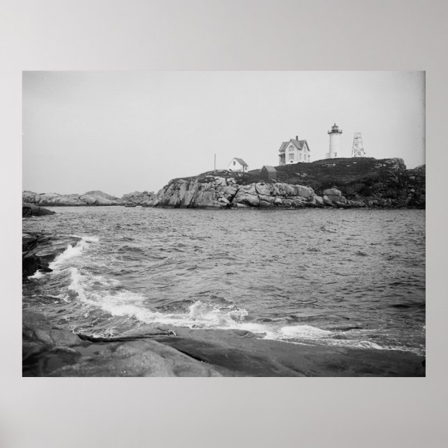 Poster Phare de Cape Neddick "Nubble" (Devant)