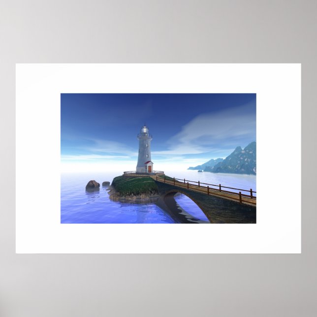 Poster Phare de Christie Island (Devant)