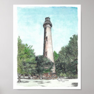 Poster Phare de Currituck Beach