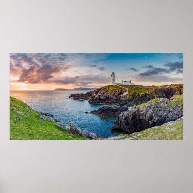 Poster Phare de Fanad Head | Donegal, Irlande (Devant)