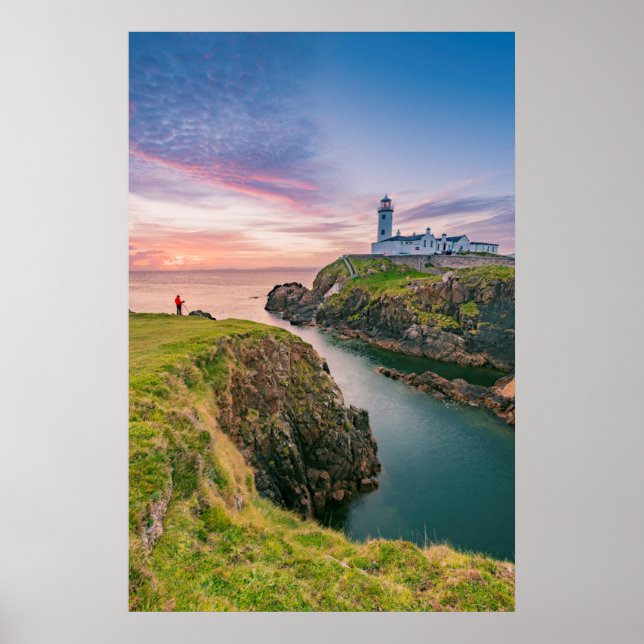 Poster Phare de Fanad Head | Donegal, Irlande (Devant)