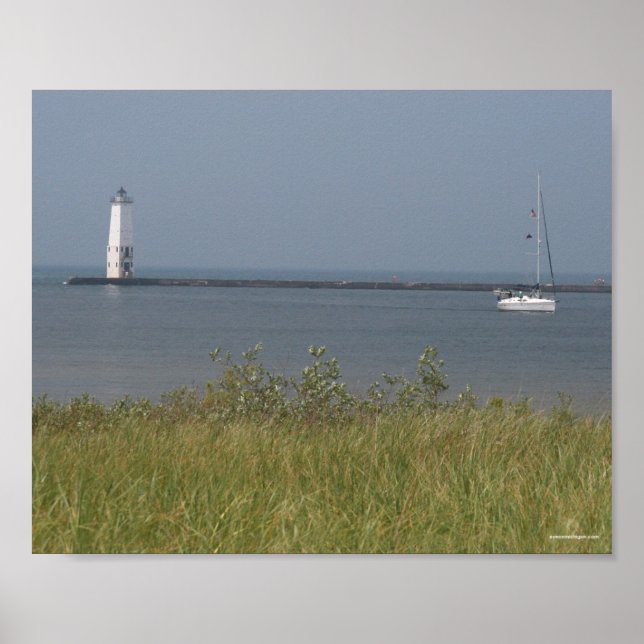 Poster Phare de Frankfort - Michigan (Devant)