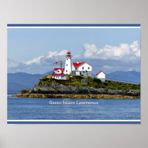 Poster Phare de Green Island, Angleterre