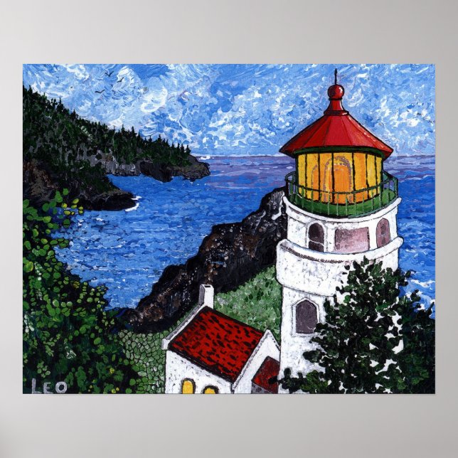 Poster Phare de Heceta Head (Devant)