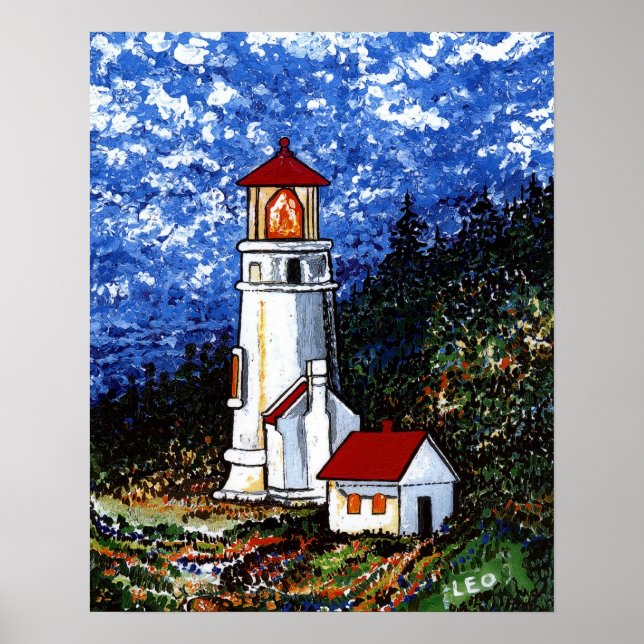 Poster Phare de Heceta Head (Devant)