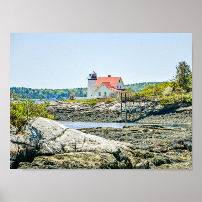 Poster Phare de Hendricks Head Maine (Devant)