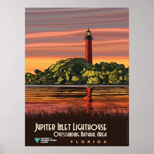 Poster Phare de Jupiter Inlet (Devant)
