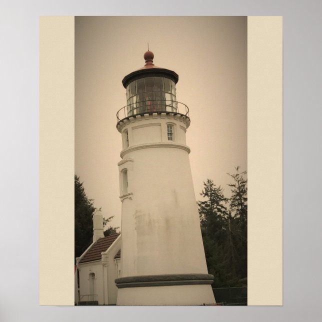 Poster Phare de la rivière Umpqua, OU (Devant)