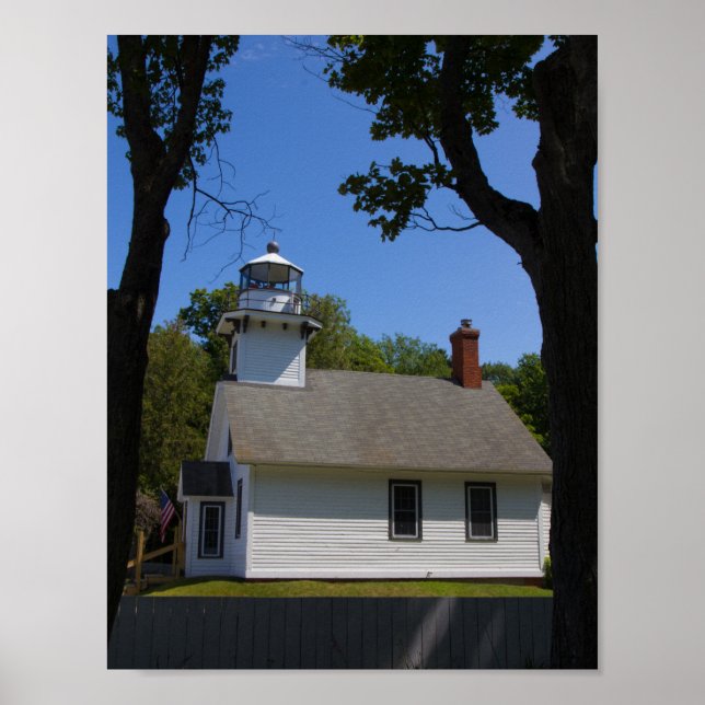 Poster Phare de Mission Point, Michigan (Devant)