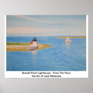 Poster Phare de Nantucket II - Vue depuis le ferry