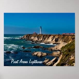 Poster Phare de Point Arena Pittoresque